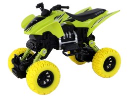 LEAN Toys Pojazd Terenowy Pchacz Quad XC Gumowe Koła Zielony