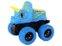 LEAN Toys Pojazd Terenowy Pchacz Triceratops Gumowe Koła Niebieski