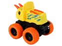 LEAN Toys Pojazd Terenowy Pchacz Triceratops Gumowe Koła Żółty