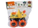 LEAN Toys Pojazd Terenowy Pchacz Triceratops Gumowe Koła Żółty