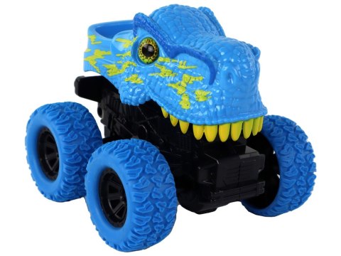 LEAN Toys Pojazd Terenowy Pchacz Tyranozaur Rex Gumowe Koła Niebieski LEAN Toys Pojazd Terenowy Pchacz Tyranozaur Rex Gumowe Koła Niebieski