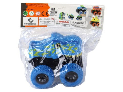 LEAN Toys Pojazd Terenowy Pchacz Tyranozaur Rex Gumowe Koła Niebieski LEAN Toys Pojazd Terenowy Pchacz Tyranozaur Rex Gumowe Koła Niebieski