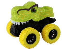 LEAN Toys Pojazd Terenowy Pchacz Tyranozaur Rex Gumowe Koła Zielony