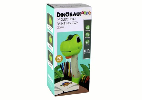 LEAN Toys Projektor do Rysowania Dinozaur Dźwięki Akcesoria LEAN Toys Projektor do Rysowania Dinozaur Dźwięki Akcesoria