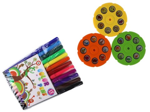 LEAN Toys Projektor do Rysowania Dinozaur Dźwięki Akcesoria LEAN Toys Projektor do Rysowania Dinozaur Dźwięki Akcesoria
