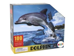 LEAN Toys Puzzle 100 Elementów Motyw Delfina Zwierzęta Morskie
