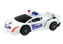 LEAN Toys Samochód-Robot Policja Biały 2w1 Transformacja