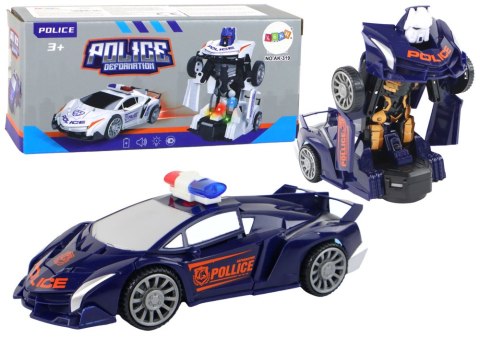 LEAN Toys Samochód-Robot Policja Granatowy LEAN Toys Samochód-Robot Policja Granatowy