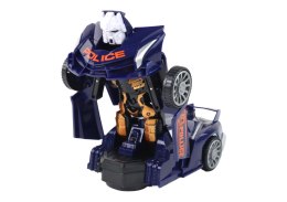 LEAN Toys Samochód-Robot Policja Granatowy