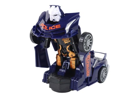 LEAN Toys Samochód-Robot Policja Granatowy LEAN Toys Samochód-Robot Policja Granatowy