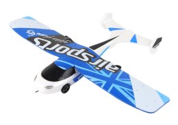LEAN Toys Samolot R/C 4D-G3 Światła Biały Niebieski