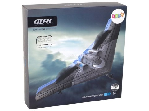 LEAN Toys Samolot R/C 4D-G4 Światła Niebieski Czarny LEAN Toys Samolot R/C 4D-G4 Światła Niebieski Czarny