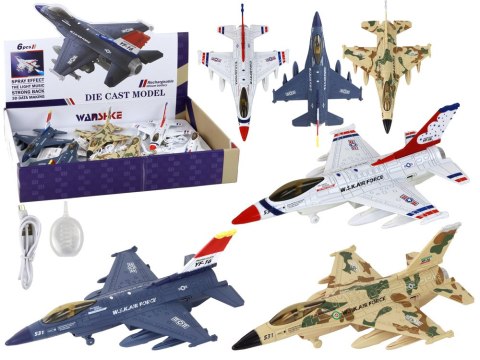 LEAN Toys Samolot Wojskowy Myśliwiec Dźwięk Światła Moro LEAN Toys Samolot Wojskowy Myśliwiec Dźwięk Światła Moro