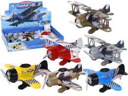 LEAN Toys Samolot Z Napędem Śmigłowiec Aluminiowy Kolorowy Mix