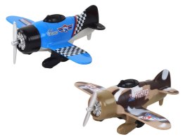 LEAN Toys Samolot Z Napędem Śmigłowiec Aluminiowy Kolorowy Mix