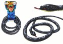 LEAN Toys Sztuczny Gumowy Wąż Koralowy Czarny PVC