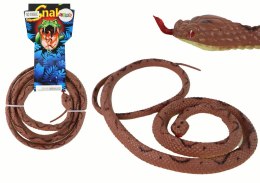 LEAN Toys Sztuczny Gumowy Wąż Koralowy Różowy Z Wzorkami PVC
