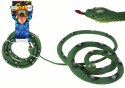 LEAN Toys Sztuczny Gumowy Wąż Koralowy Zielony PVC