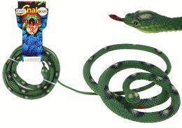 LEAN Toys Sztuczny Gumowy Wąż Koralowy Zielony PVC