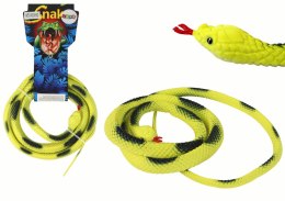 LEAN Toys Sztuczny Gumowy Wąż Koralowy Żółty Z Łatkami PVC