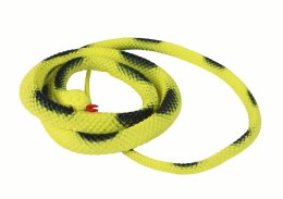 LEAN Toys Sztuczny Gumowy Wąż Koralowy Żółty Z Łatkami PVC