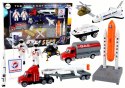 LEAN Toys Zestaw Figurek Kosmos Ciężarówka Rakieta 15 El.