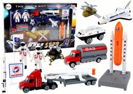 LEAN Toys Zestaw Figurek Kosmos Ciężarówka Rakieta 15 El.