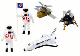 LEAN Toys Zestaw Figurek Kosmos Ciężarówka Rakieta 15 El.