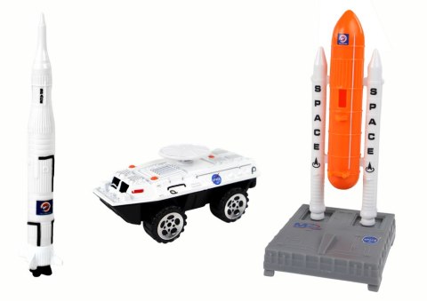 LEAN Toys Zestaw Figurek Kosmos Ciężarówka Rakieta 15 El. LEAN Toys Zestaw Figurek Kosmos Ciężarówka Rakieta 15 El.