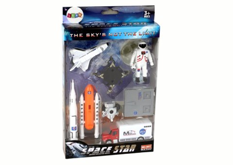 LEAN Toys Zestaw Figurek Kosmos Statek Kosmiczny 8 Elementów LEAN Toys Zestaw Figurek Kosmos Statek Kosmiczny 8 Elementów
