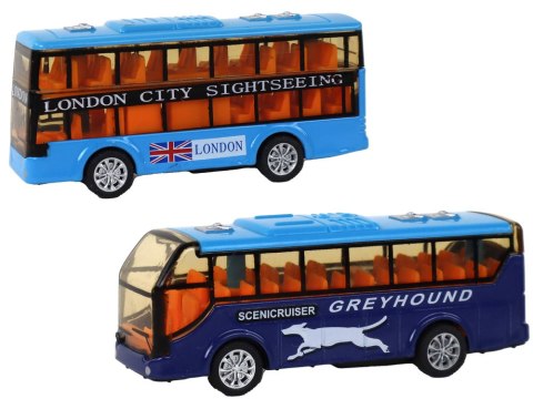 LEAN Toys Zestaw Kolorowych Autobusów System Frakcyjny 4 Elementy LEAN Toys Zestaw Kolorowych Autobusów System Frakcyjny 4 Elementy