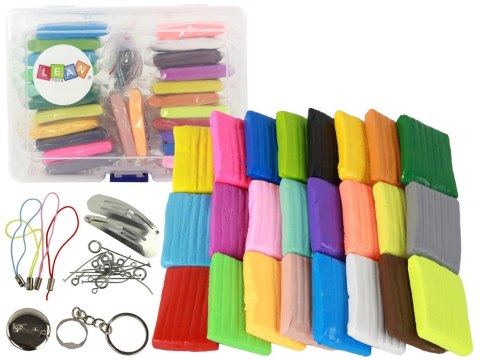 LEAN Toys Zestaw Kreatywny Masa Plastyczna Modelina 24 Kolory Akcesoria LEAN Toys Zestaw Kreatywny Masa Plastyczna Modelina 24 Kolory Akcesoria