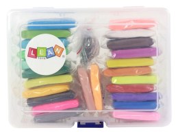 LEAN Toys Zestaw Kreatywny Masa Plastyczna Modelina 24 Kolory Akcesoria