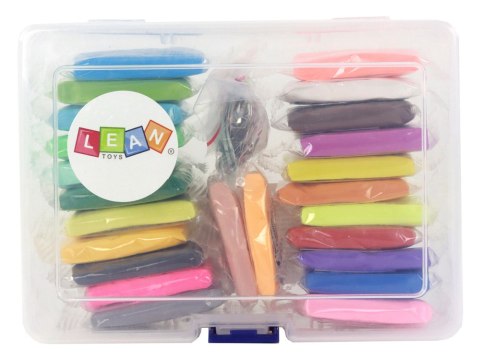 LEAN Toys Zestaw Kreatywny Masa Plastyczna Modelina 24 Kolory Akcesoria LEAN Toys Zestaw Kreatywny Masa Plastyczna Modelina 24 Kolory Akcesoria