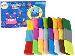 LEAN Toys Zestaw Kreatywny Masa Plastyczna Modelina 24 Kolory Mix