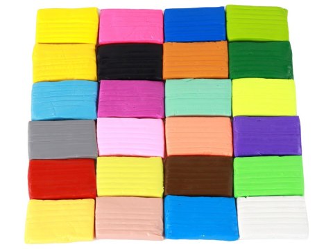 LEAN Toys Zestaw Kreatywny Masa Plastyczna Modelina 24 Kolory Mix LEAN Toys Zestaw Kreatywny Masa Plastyczna Modelina 24 Kolory Mix