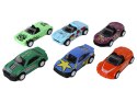 LEAN Toys Zestaw Pojazdów Napęd Frykcyjny W Skrzynce Metal 6 ele
