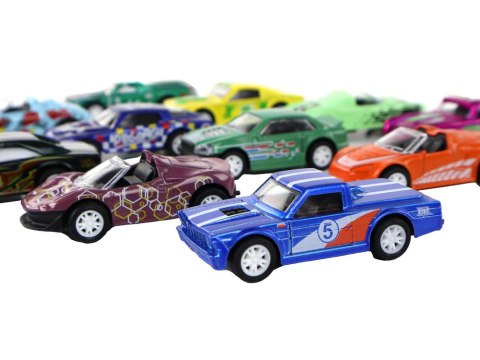 LEAN Toys Zestaw Pojazdów Z Napędem Autka 12 ELE Metal 1:64 LEAN Toys Zestaw Pojazdów Z Napędem Autka 12 ELE Metal 1:64
