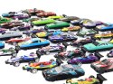 LEAN Toys Zestaw Resoraków 50 Sztuk Różnokolorowe Samochodziki