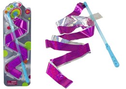 LEAN Toys Zestaw Sportowy Błyszcząca Różowa Wstęga 2,4M Niebieski Uchwyt