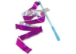 LEAN Toys Zestaw Sportowy Błyszcząca Różowa Wstęga 2,4M Niebieski Uchwyt