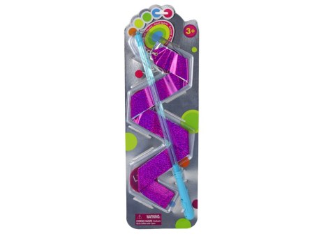 LEAN Toys Zestaw Sportowy Błyszcząca Różowa Wstęga 2,4M Niebieski Uchwyt LEAN Toys Zestaw Sportowy Błyszcząca Różowa Wstęga 2,4M Niebieski Uchwyt