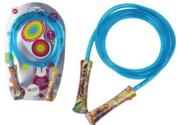 LEAN Toys Zestaw Sportowy Niebieska Świecąca Skakanka 2,1M