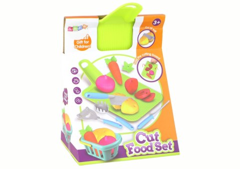 LEAN Toys Zestaw Warzyw Do Krojenia Deska Akcesoria LEAN Toys Zestaw Warzyw Do Krojenia Deska Akcesoria