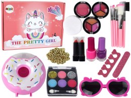LEAN Toys Zestaw do Makijażu Dla Dzieci Lakier do Paznokci Cienie do Powiek