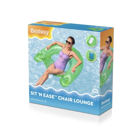 Bestway Dmuchany Fotel Wodny 152cm x 99cm Bestway 43118 Niebieski Zielony Bestway Dmuchany Fotel Wodny 152cm x 99cm Bestway 43118 Niebieski Zielony
