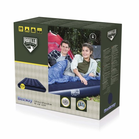 Bestway Dmuchany Materac 191 x 137 x 22 cm Bestway 67002 Bestway Dmuchany Materac 191 x 137 x 22 cm Bestway 67002