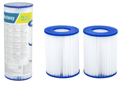 Bestway Filtr do pompy filtrującej Typ II 2szt. Bestway 58094 Bestway Filtr do pompy filtrującej Typ II 2szt. Bestway 58094
