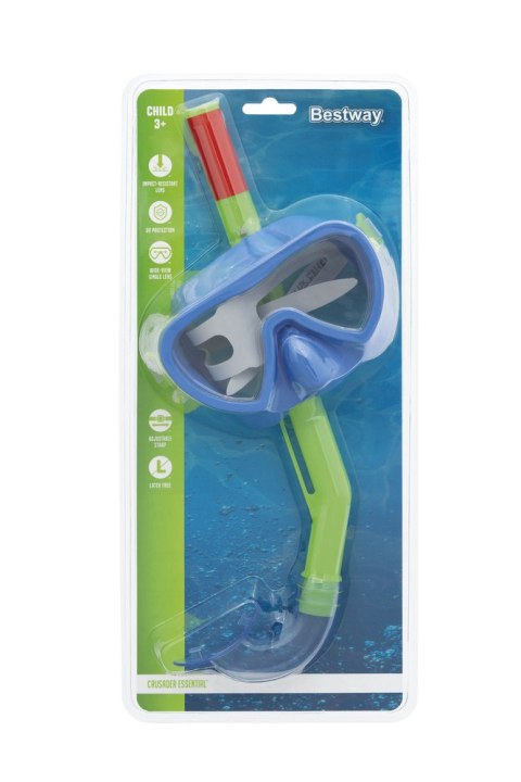 Bestway Maska z Rurką do Nurkowania Zielono- Niebieska Bestway 24036 Bestway Maska z Rurką do Nurkowania Zielono- Niebieska Bestway 24036