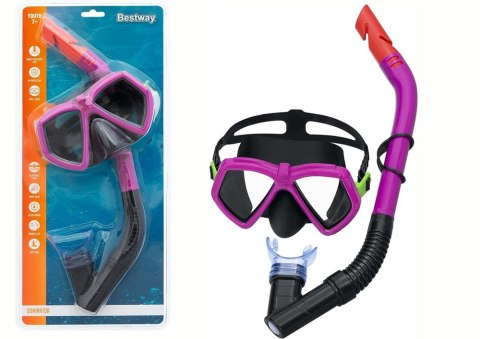 Bestway Zestaw do Nurkowania Maska z Rurką Różowy 24070 Bestway Zestaw do Nurkowania Maska z Rurką Różowy 24070